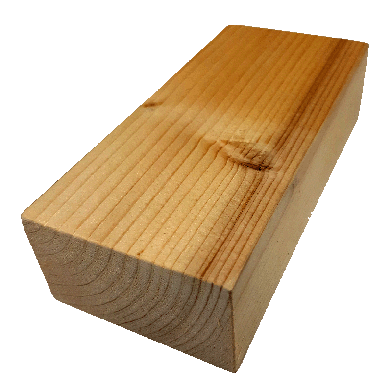 Perfil de madera de abeto con acabado lasur incoloro